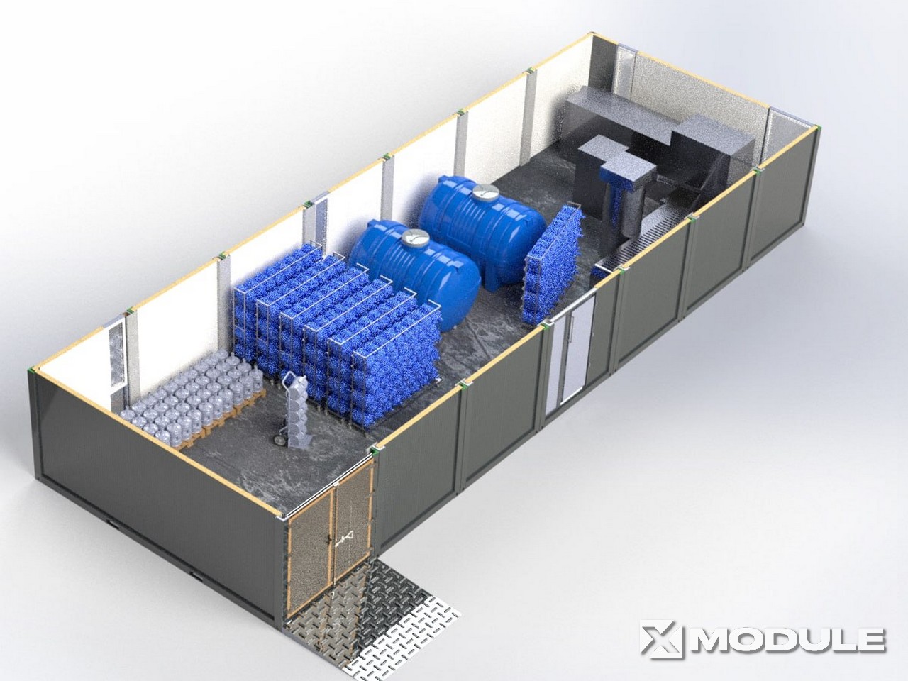 Модульна будівля для виробництва