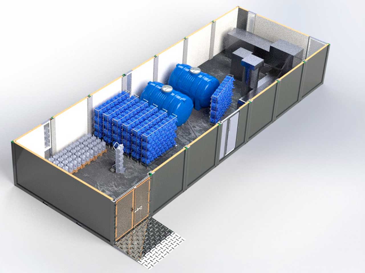 Модульна будівля для виробництва