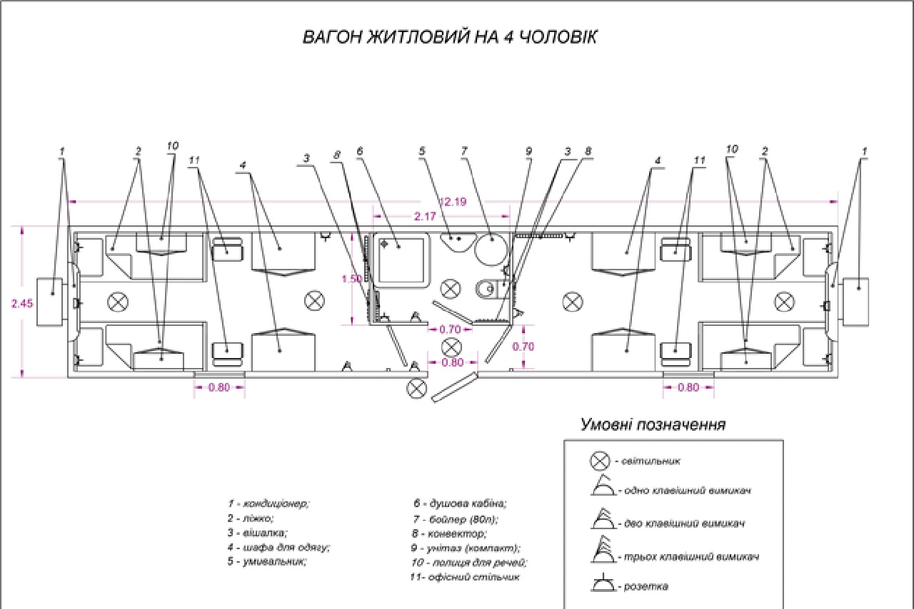 Вагон житловий 20 футовий Вагон житловий 20 футовий