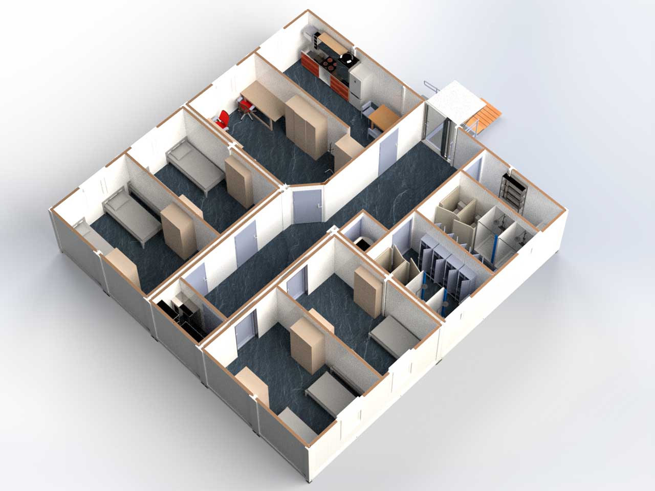 Швидкомонтований лікарняний гуртожиток