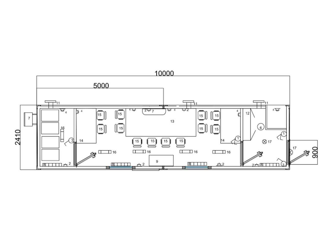 209 Цільнозварний житловий вагончик 209 Цільнозварний житловий вагончик