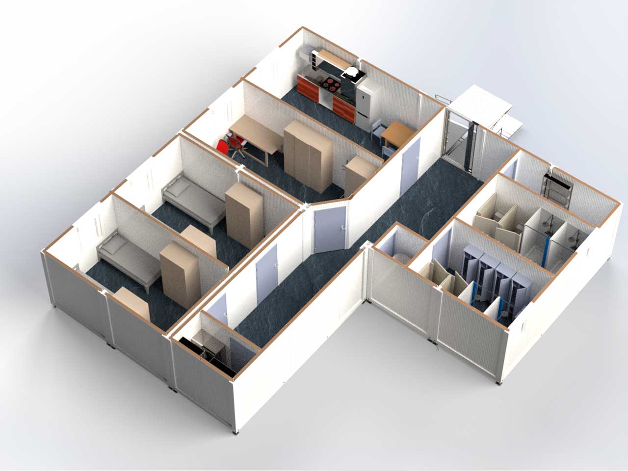 Швидкозведений комплекс для персоналу