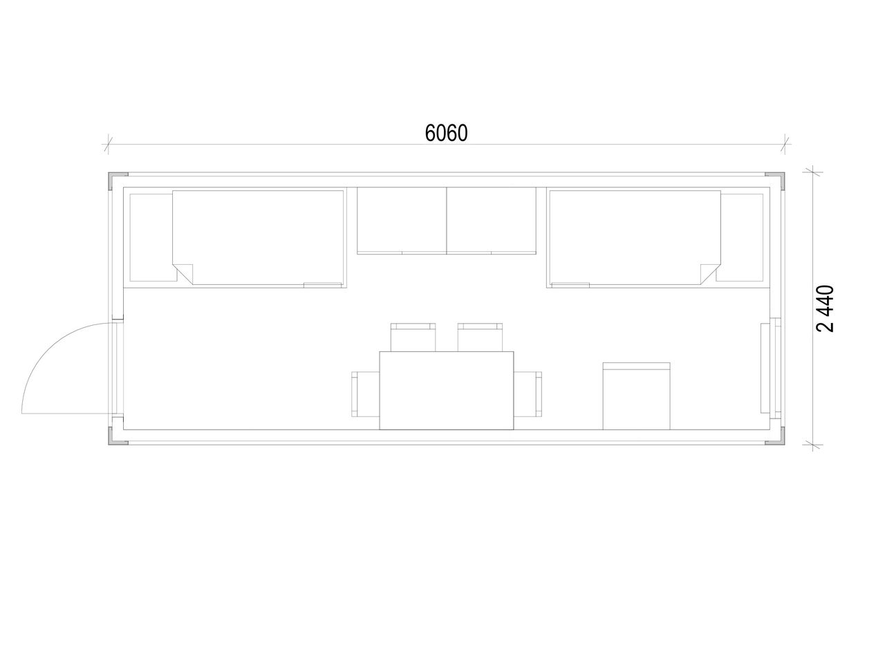 Житловий розбірний модуль на 4 осіб Житловий розбірний модуль на 4 осіб