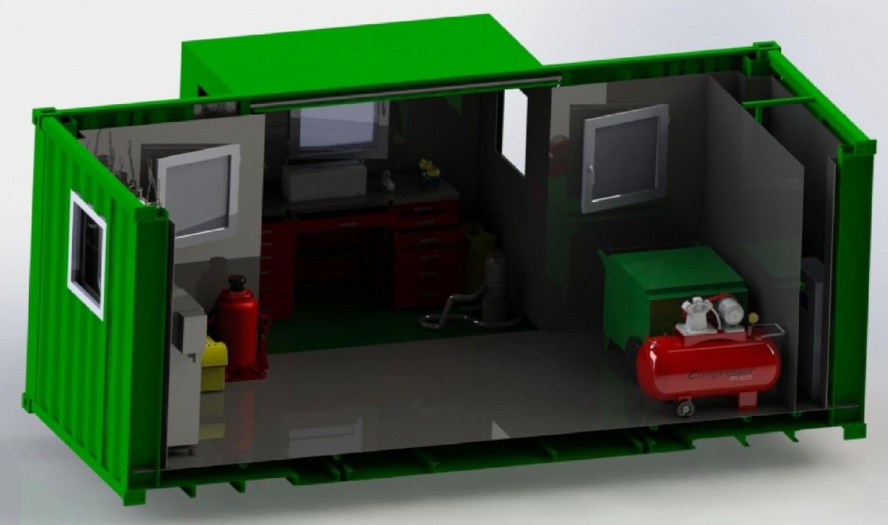 Розсувний модуль для ремонтних робіт Розсувний модуль для ремонтних робіт